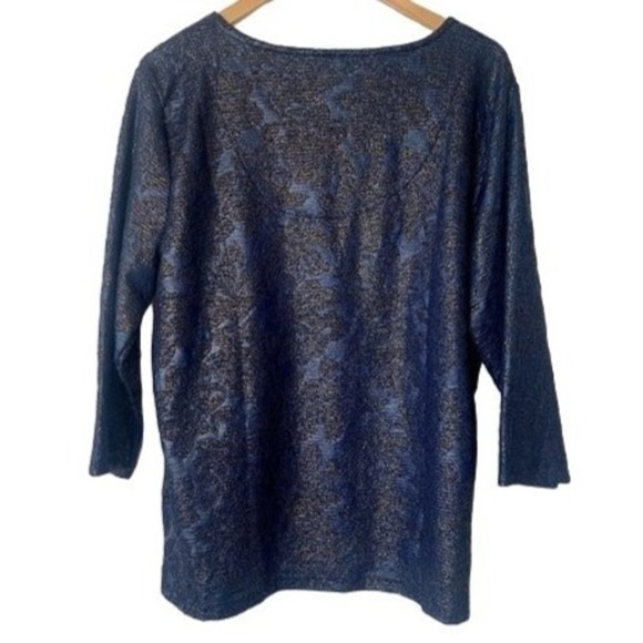 JM Collection Textured Hardware Top Intrepid Blue M - Picture 3 of 3